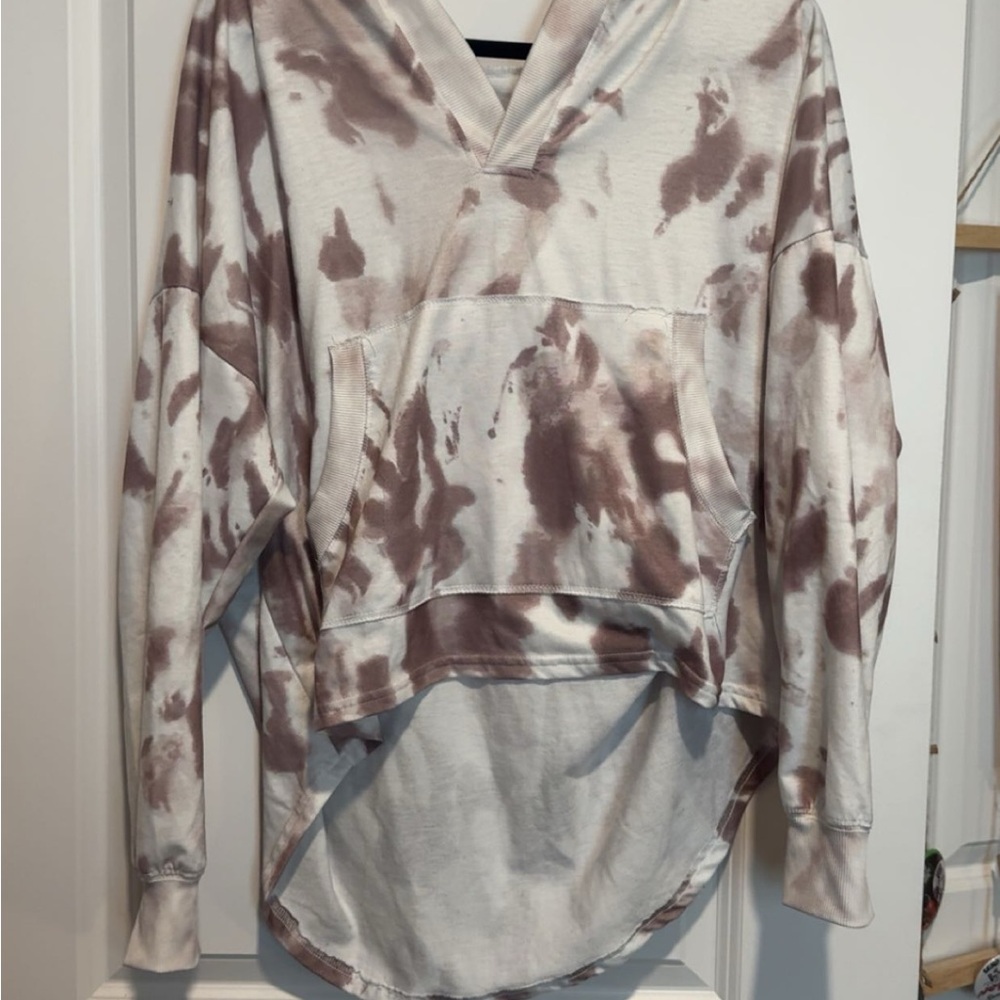 Tie-Dye Hoodie with Front Pocket